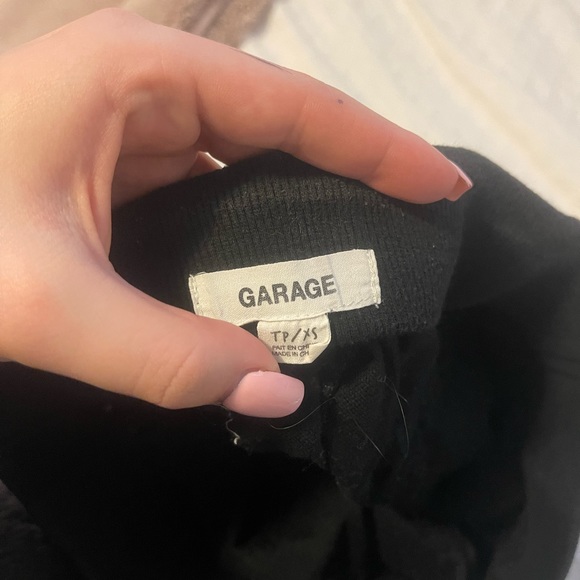 Black linen garage cargo pants size xs 20$ - Picture 1 of 3